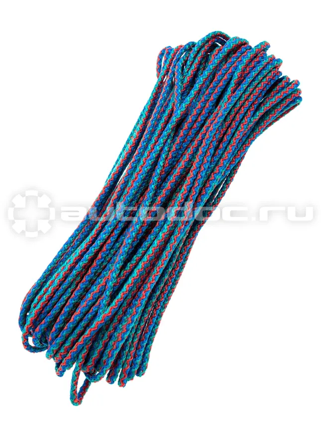 PALISAD 937135 Шнур бельевой полипропиленовый с сердечником, 5 мм L 20 м, цветной, Home