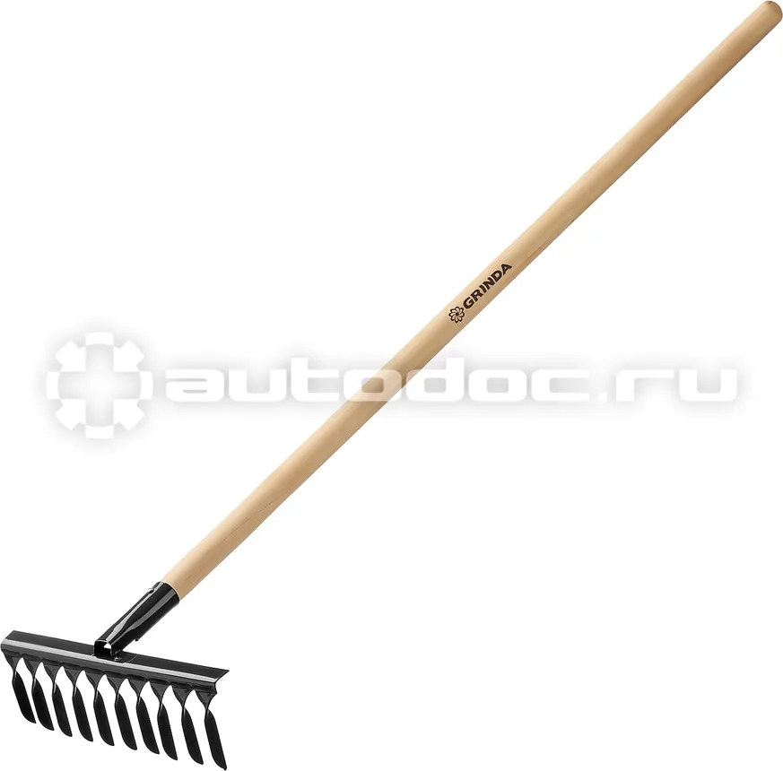 GRINDA 3958110 Грабли садовые  с деревянным черенком