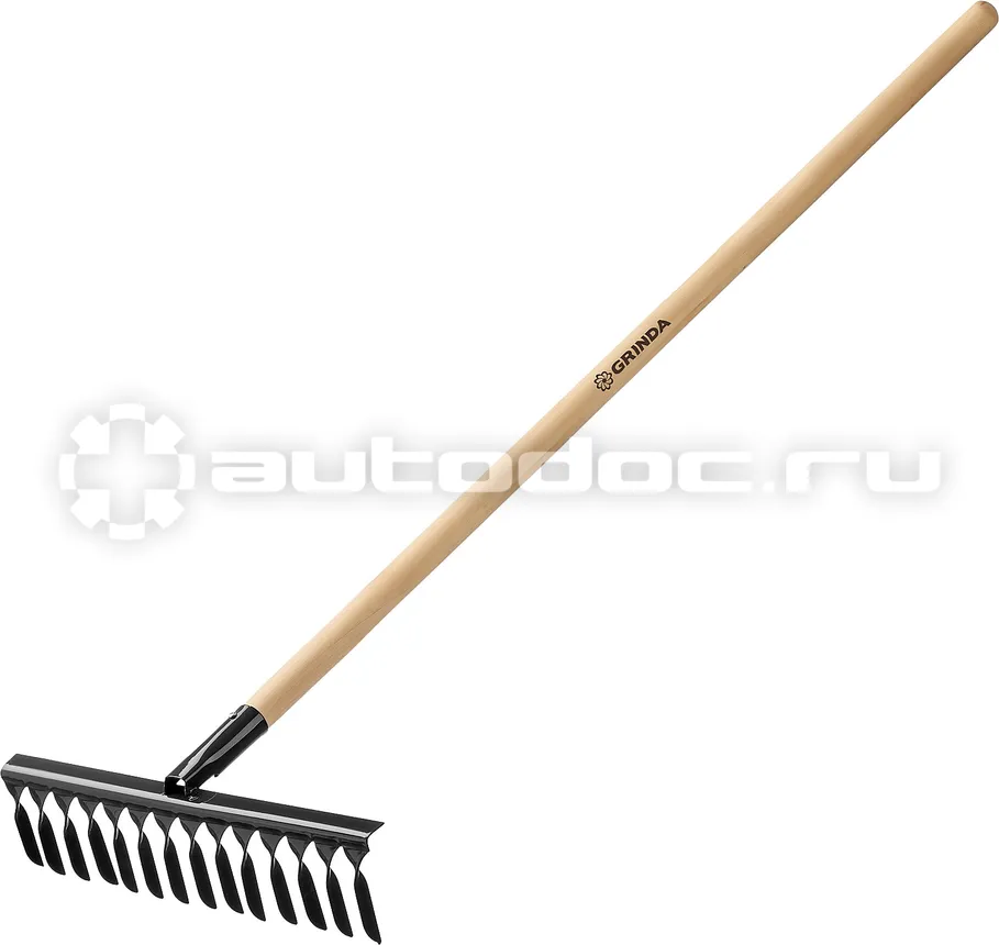 GRINDA 3958114 Грабли садовые  с деревянным черенком