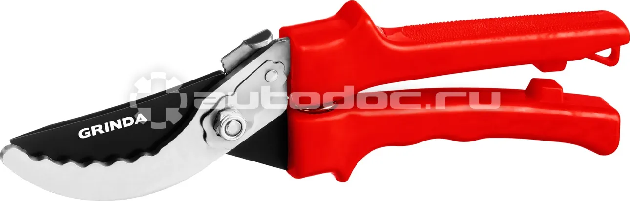 GRINDA 40210_z02 Секатор с пластиковыми рукоятками, плоскостной