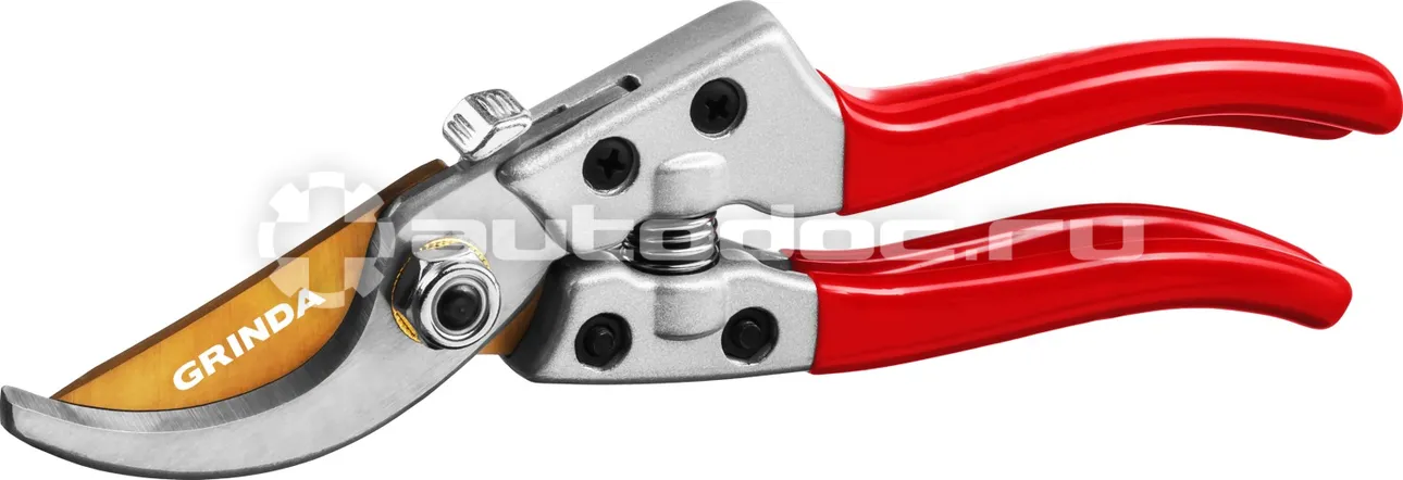GRINDA 423113 Секатор с алюминиевыми рукоятками, плоскостной, 205 мм