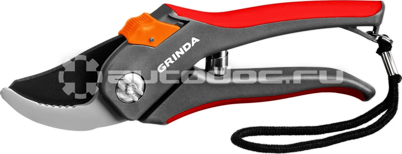 GRINDA 8-423102_z02 Секатор с двухкомпонентными рукоятками, плоскостной, 205 мм