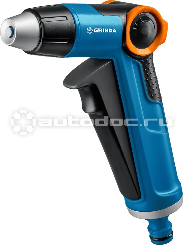 GRINDA Пистолет поливочный PROLine X-R, плавная регулировка, курок спереди, двухкомпонентный с регулятором напора