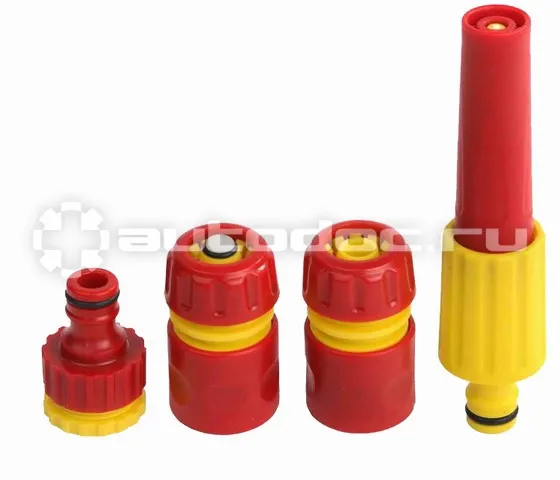 Grinda 8-427286_z01 Набор GRINDA "CLASSIC Quick-Connection System" поливочный пластиковый: наконечник регулир,2 соединителя, адаптер внешний