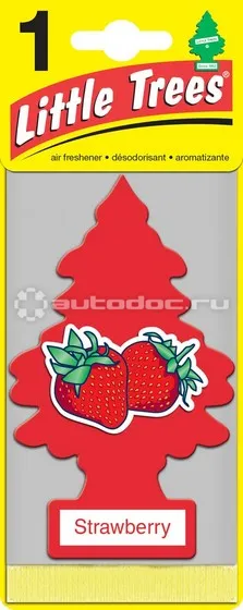 LITTLE TREES Ароматизатор Ёлочка "Клубника" (Strawberry)