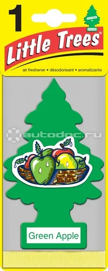 LITTLE TREES Ароматизатор Ёлочка "Зелёное яблоко" (Green Apple)