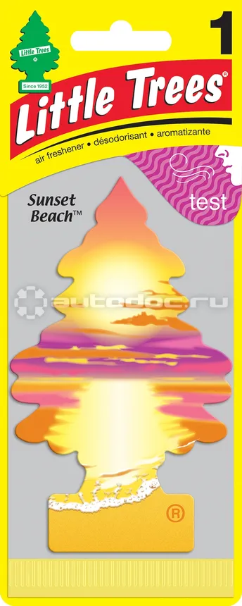 LITTLE TREES Ароматизатор Ёлочка "Сансет Бич" (Sunset Beach)