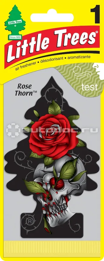 LITTLE TREES Ароматизатор Ёлочка "Дикая Роза" (Rose Thorn)
