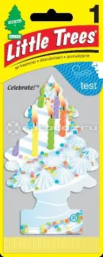 LITTLE TREES Ароматизатор Ёлочка «С днем рождения!» (Celebrate!)