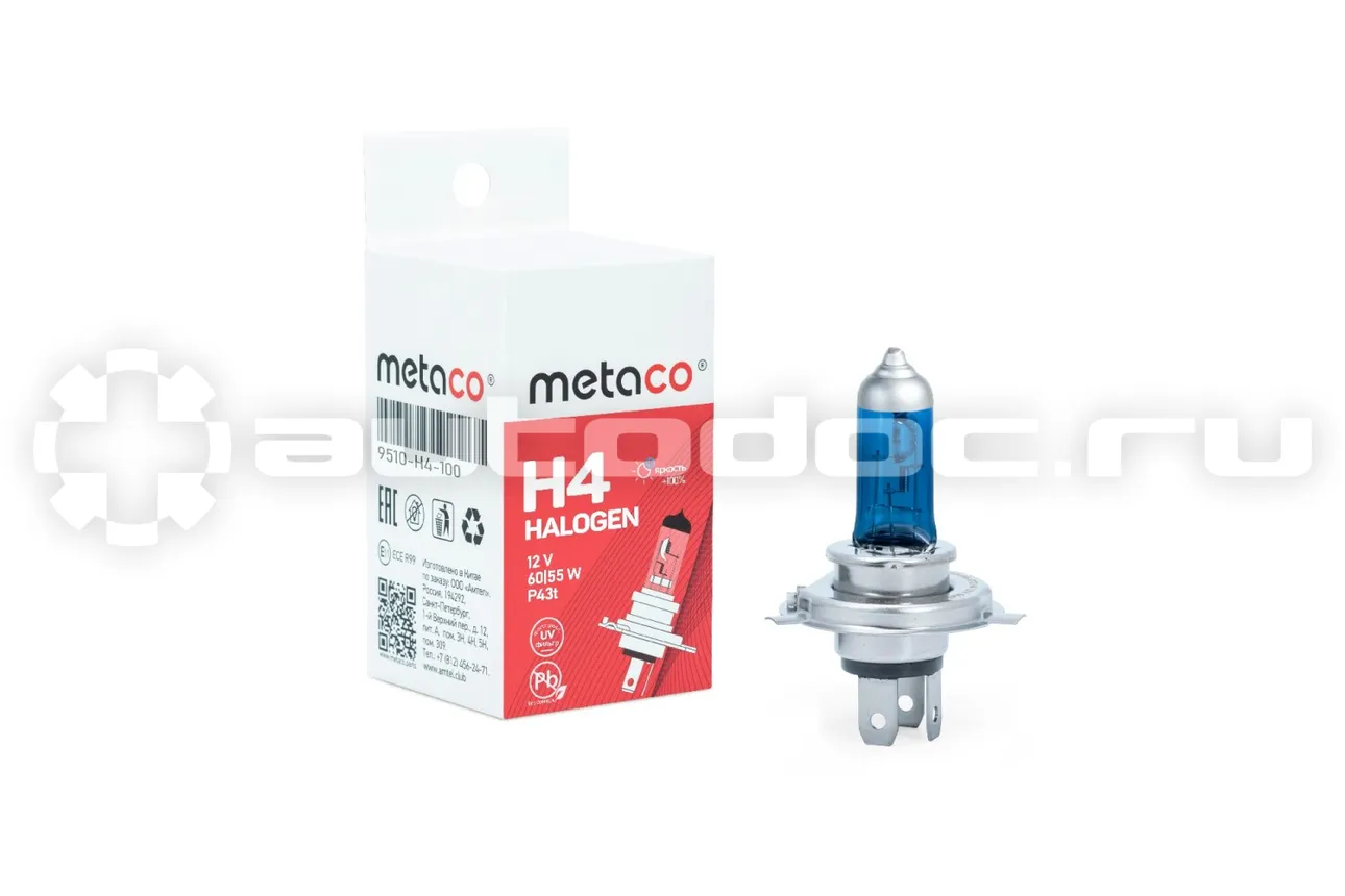 METACO Лампа галогеновая H4