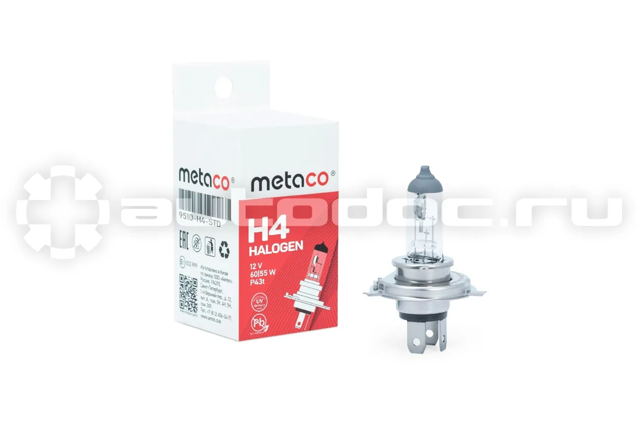 METACO Лампа галогеновая H4