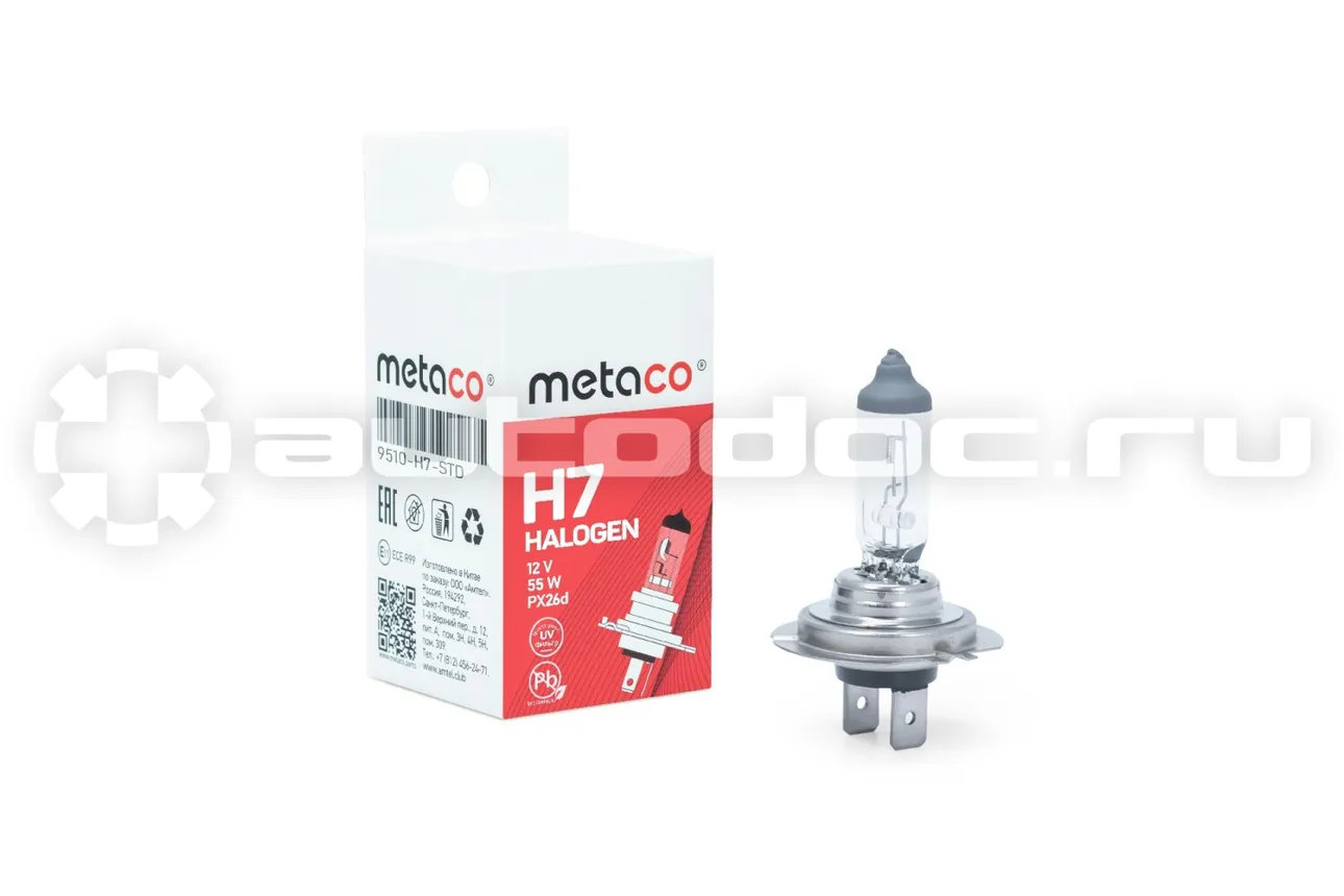 METACO Лампа галогеновая H7