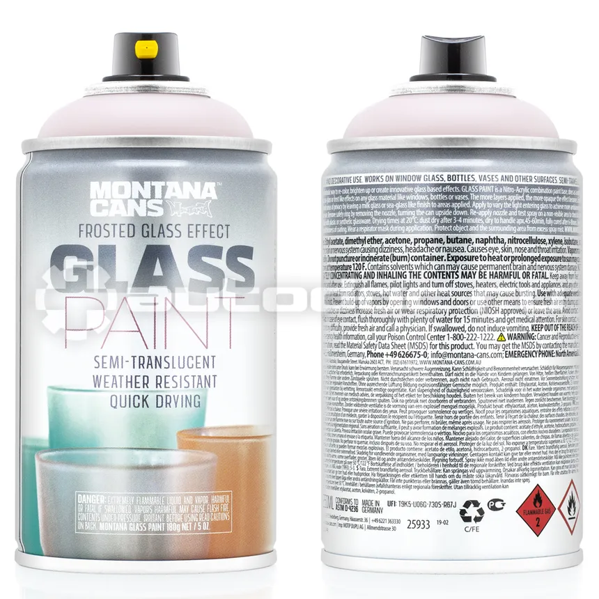 MONTANA Краска GLASS PAINT бледно розовая