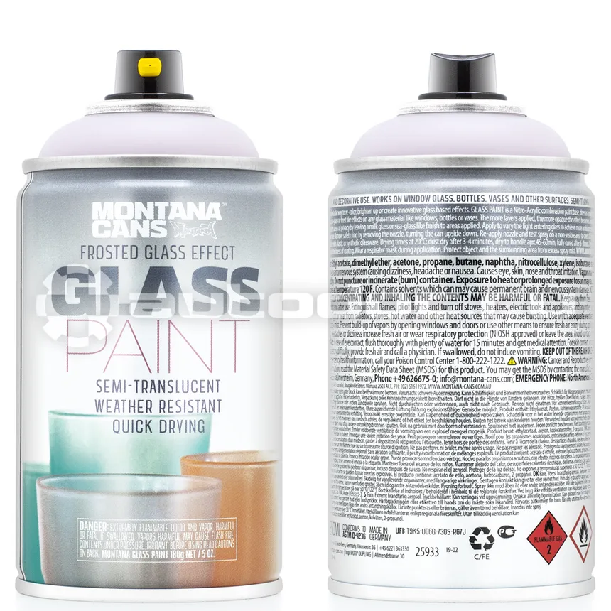 MONTANA Краска GLASS PAINT розовая