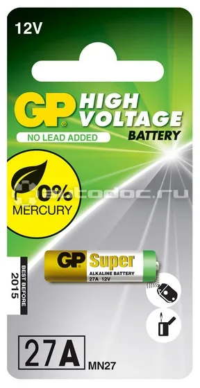 GP BATTERIES Батарейка High Voltage 27A