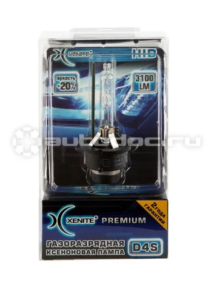 XENITE Лампа ксеноновая Premium D4S 4300K 42V-35W (P32d-5)