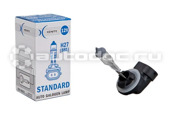 XENITE Лампа галогенная STANDART H27 (881)