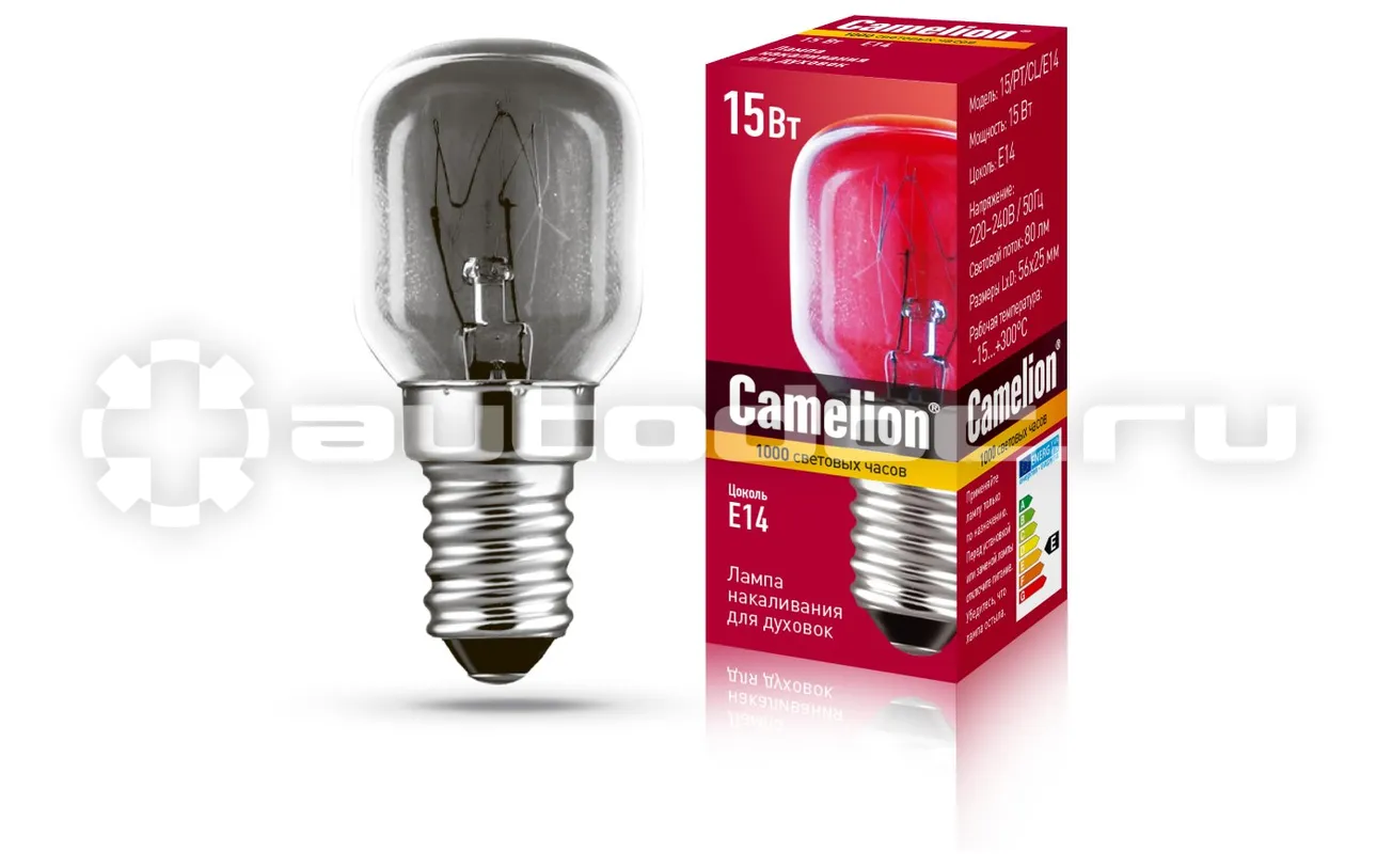CAMELION Лампа накаливания для духовки MIC 15 | PT | CL | E14