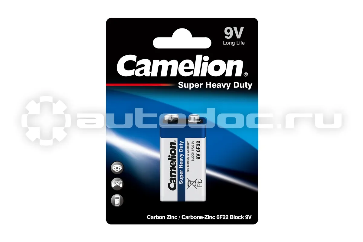 CAMELION Батарейка 6F22 Blue BL-1
