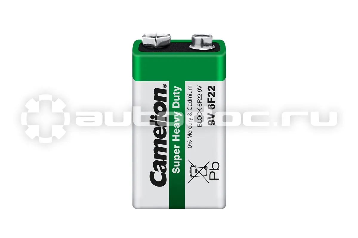 CAMELION Батарейка солевая 9В Super Heavy Duty 6F22-SP1G