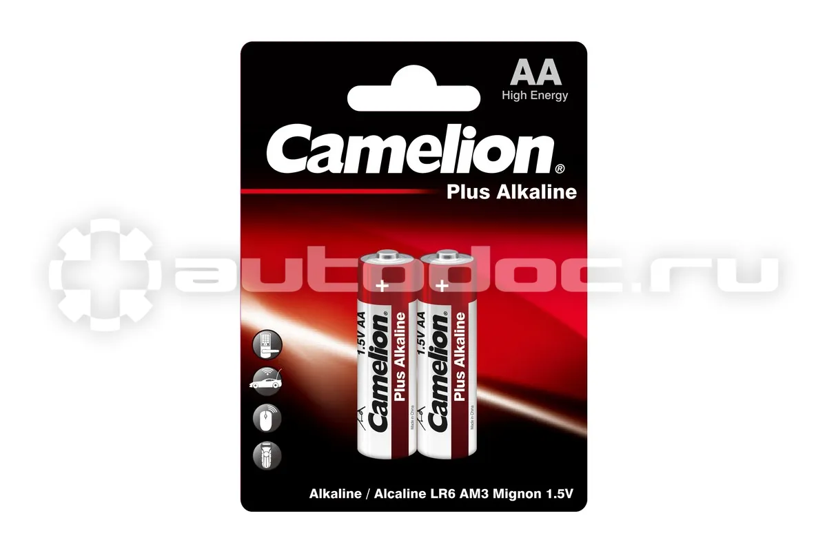 CAMELION Батарейки 1,5ВLR6 Plus Alkaline BL-2 (АА)