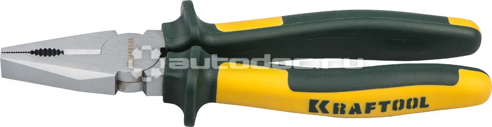 KRAFTOOL Плоскогубцы"KRAFT-MAX"комб,Cr-Mo,маслобензост двухкомп рукоятки