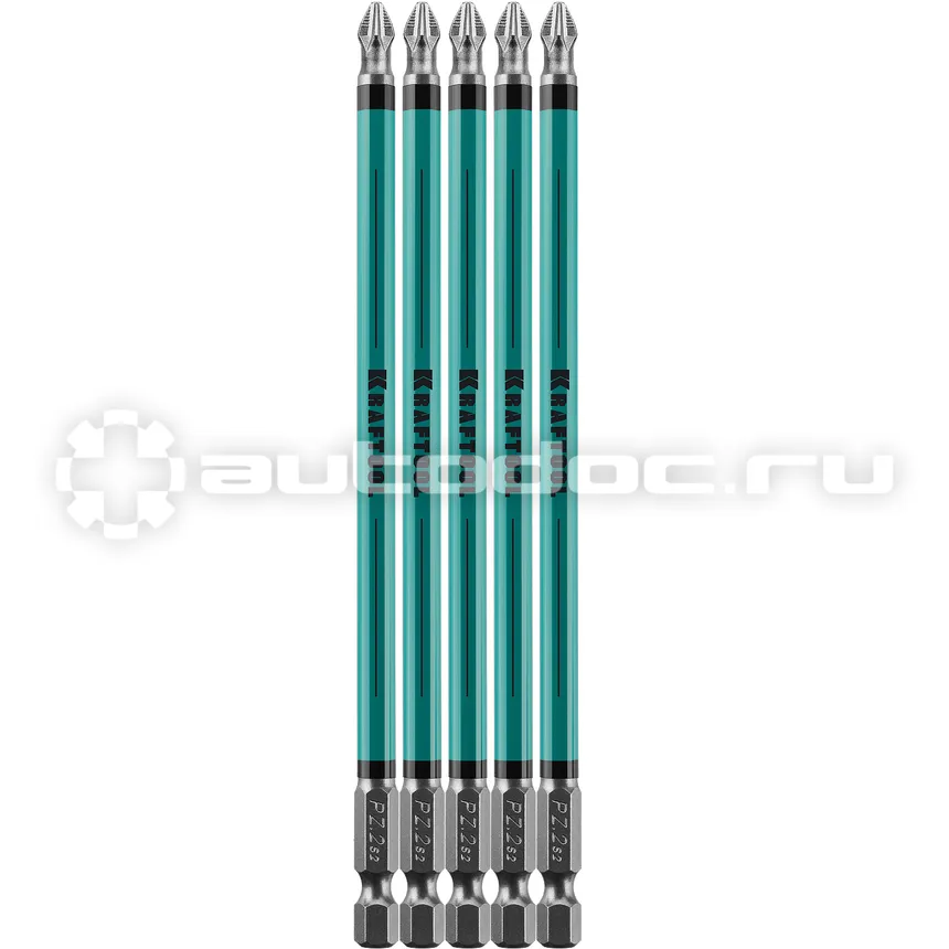 KRAFTOOL Биты Optimum Line, PH2, 150 мм, тип хвостовика E 1 | 4