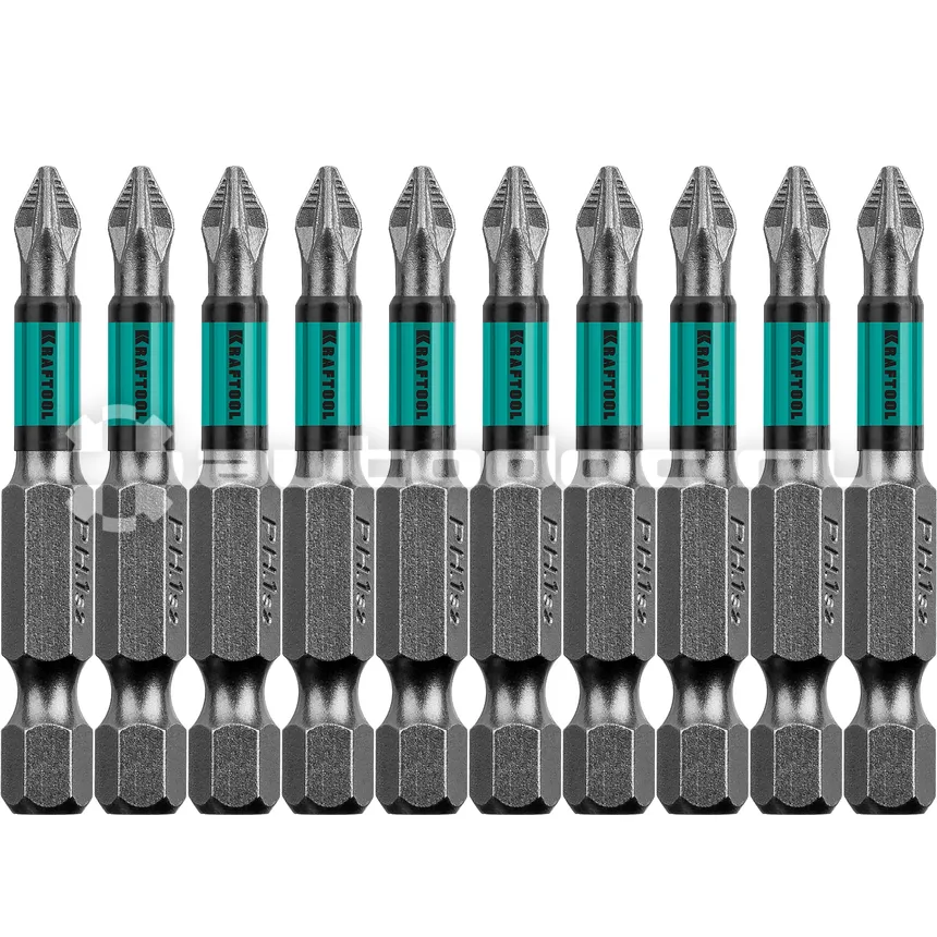 KRAFTOOL Биты Optimum Line, PZ1, 50 мм, тип хвостовика E 1 | 4"