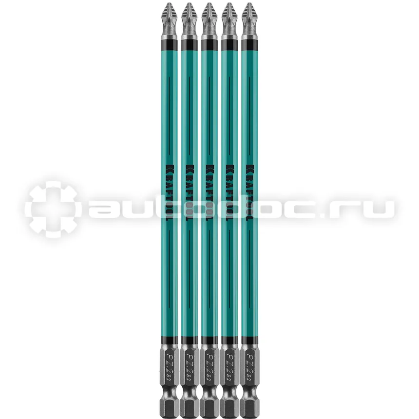 KRAFTOOL Биты Optimum Line, PZ2, тип хвостовика E 1 | 4", 150 мм