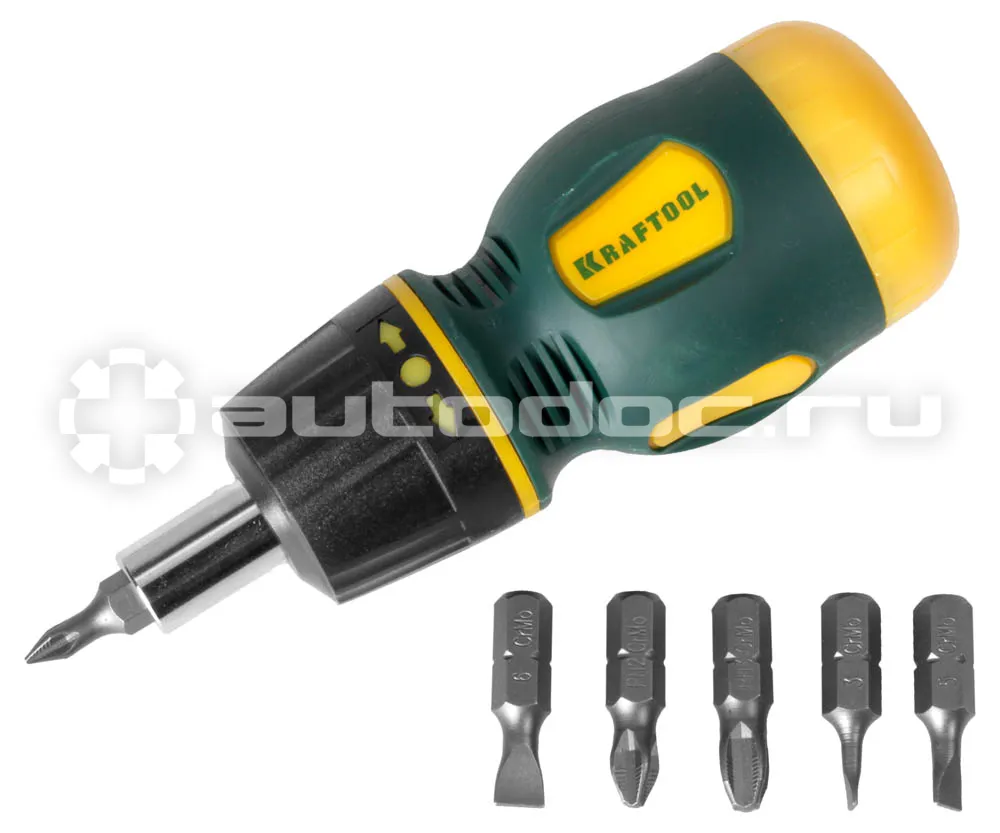 KRAFTOOL 26190-H7 Отвертка реверсивная