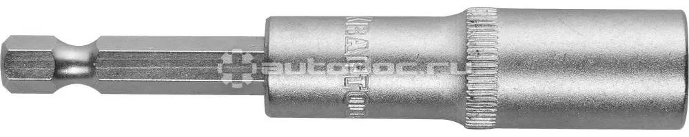KRAFTOOL Бита с торцовой головкой, удлиненная, Cr-V, хвостовик E 1 | 4", 10мм