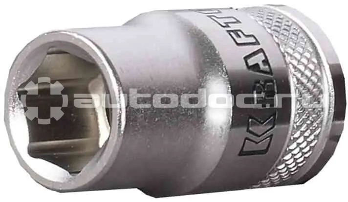 KRAFTOOL Торцовая головка "INDUSTRIE QUALITAT", Cr-V, FLANK, хромосатинированная, 1 | 2", 9 мм