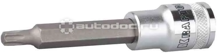 KRAFTOOL INDUSTRIE QUALITAT Торцовая бита-головка удлиненная, материал S2, TORX, сатинированная, 1 | 2", Т60