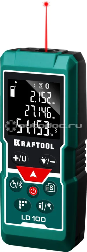 KRAFTOOL Дальномер "LD-100" лазерный, дальность 5см - 100м, точность 1,5 мм