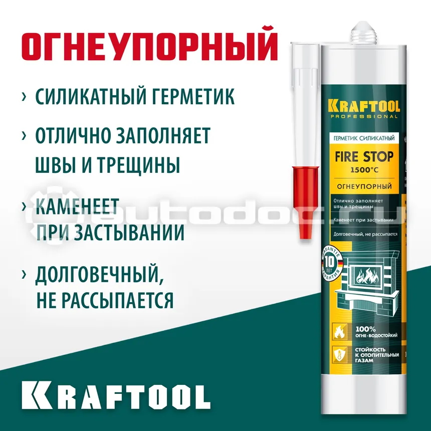 KRAFTOOL 41260-4 Герметик силикатный огнеупорный