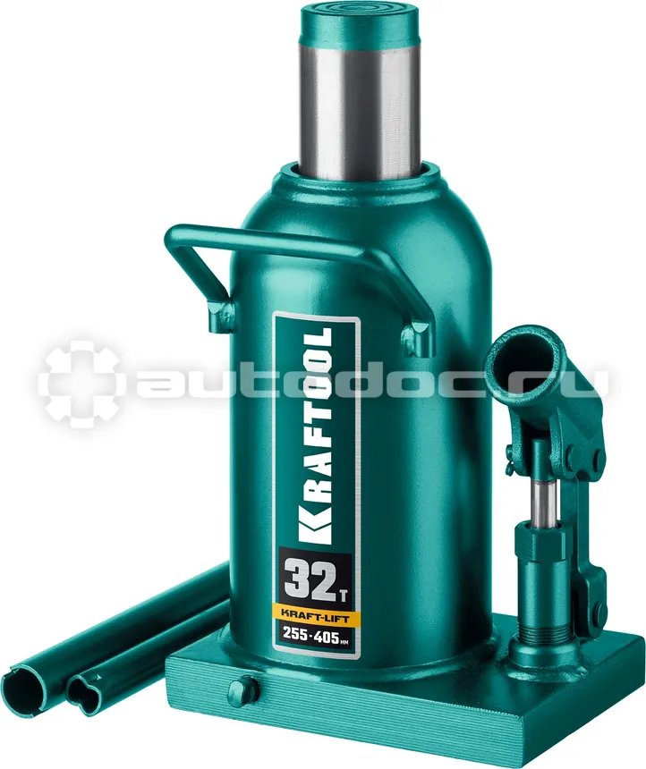 KRAFTOOL Домкрат бутылочный гидравлический, KRAFT-LIFT 32т, 255-405мм