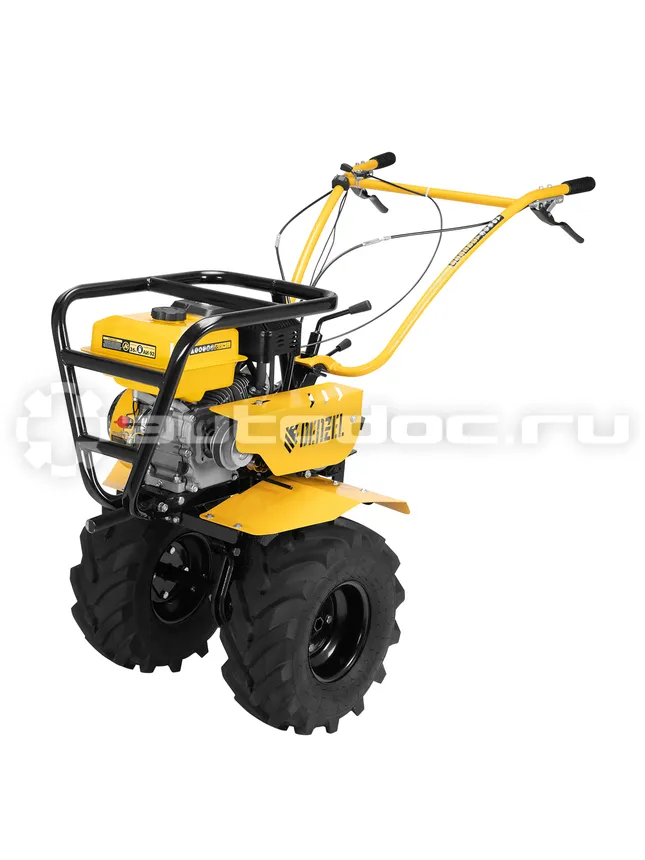 DENZEL Мотоблок DPT-670S-PRO, 7 л.с., ремен.сцеп, фрез 3х4, ШОМ, передачи 6В/2Н