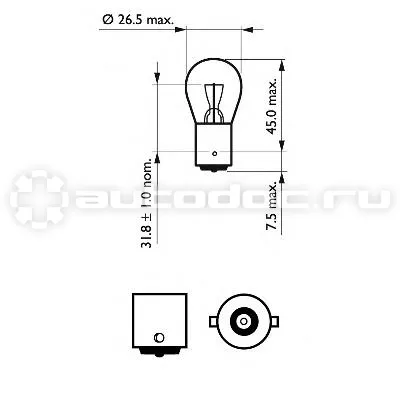 PHILIPS Лампа накаливания PR21W