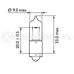 PHILIPS Лампа галогенная HY21W
