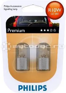 PHILIPS Лампы накаливания, комплект R10W
