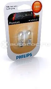PHILIPS Лампы накаливания T4W 12V-4W (BA9s)