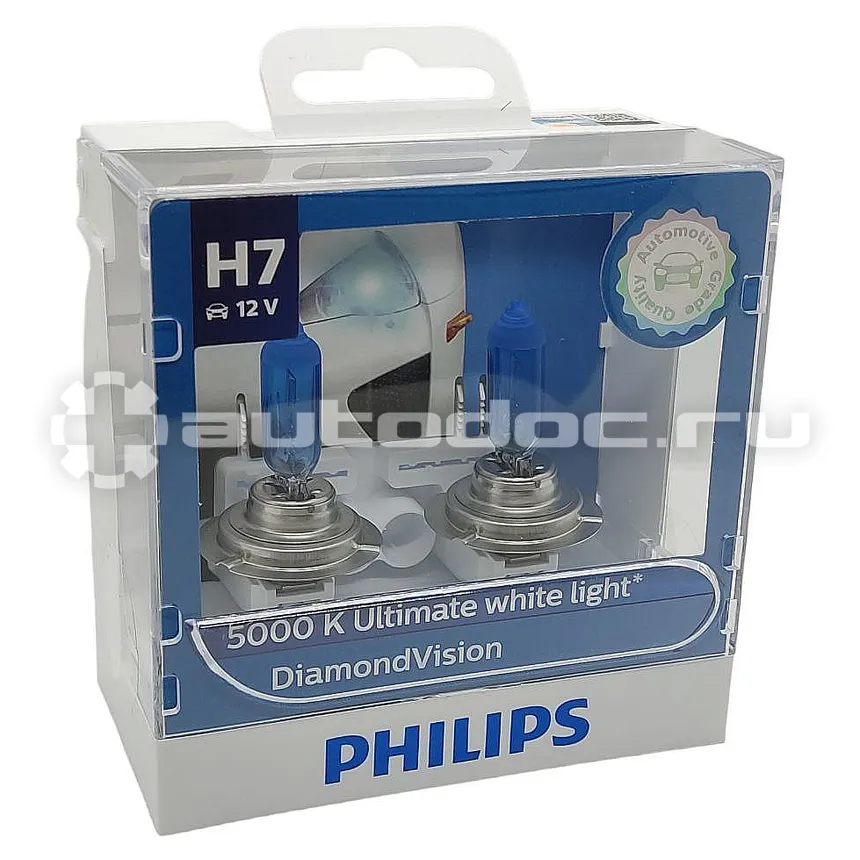PHILIPS Лампы галогенные H7 12V- 55W (PX26d) Diamond Vision