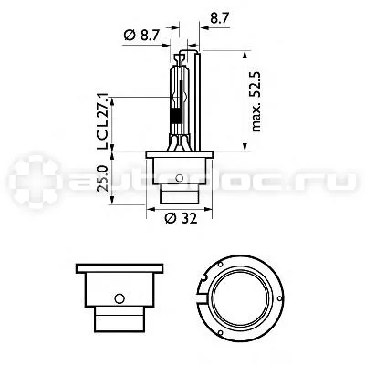 PHILIPS Лампа газоразрядная D2R