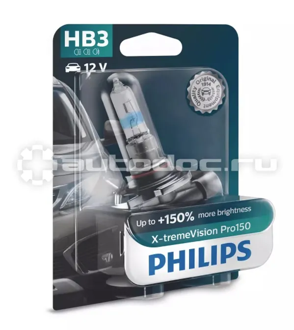 PHILIPS Лампа галогеновая HB3