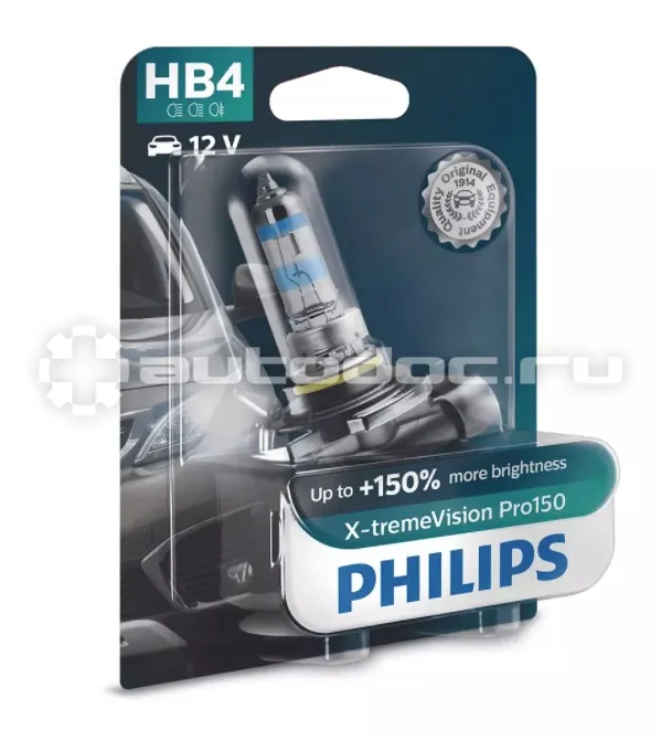 PHILIPS Лампа галогеновая HB4