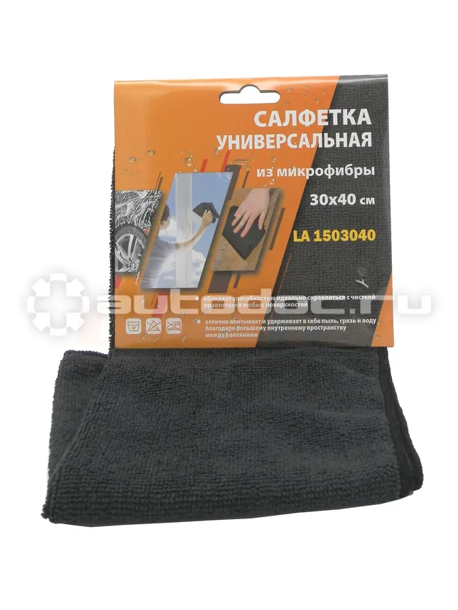 LAVITA Салфетка микрофибра 30х40см, цвет черный