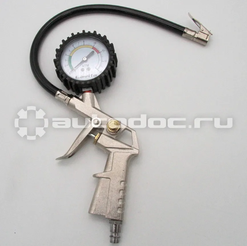 LAVITA Пистолет для подкачки шин, 0-12атм, соединение euro 1/4"