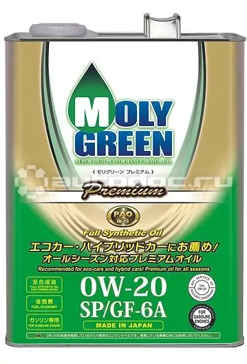 MOLYGREEN PREMIUM EARTH SP | GF-6A 0W-20