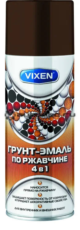 VIXEN Грунт-эмаль по ржавчине 4 в 1