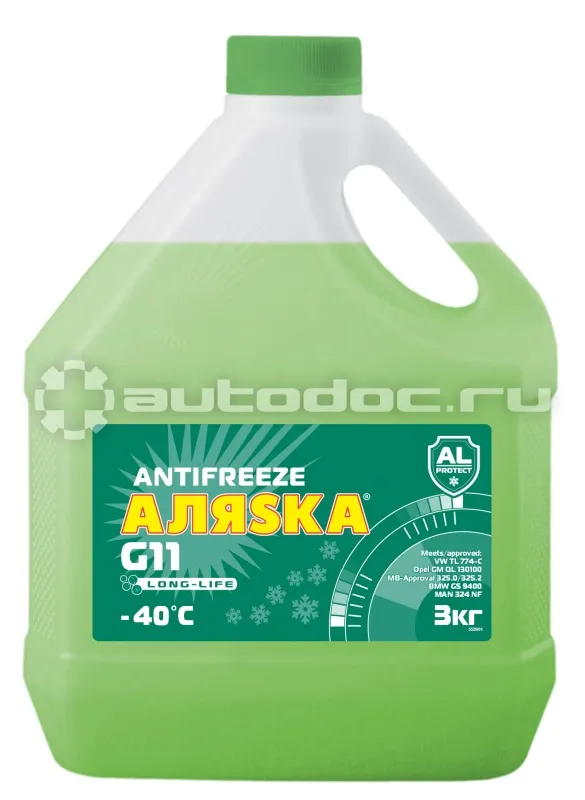 АЛЯСКА ANTIFREEZE -40 Green LONG LIFE